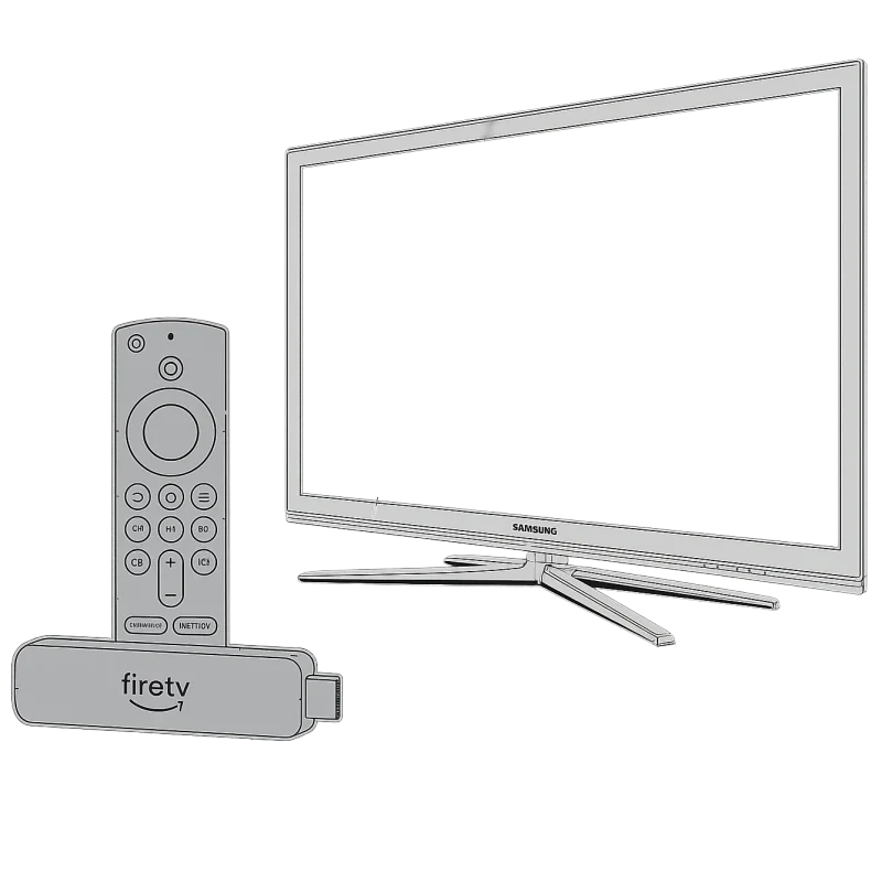 Triftt device stick plugged into a TV